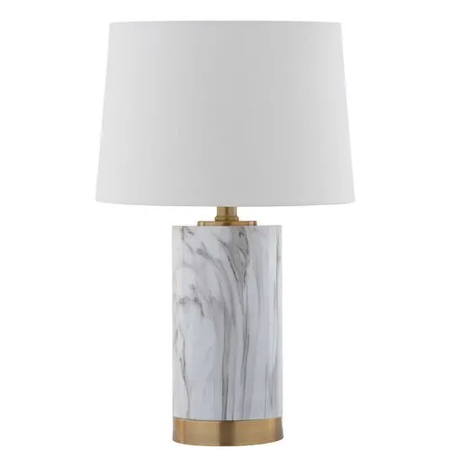 Bereto Table Lamp - White/Brass