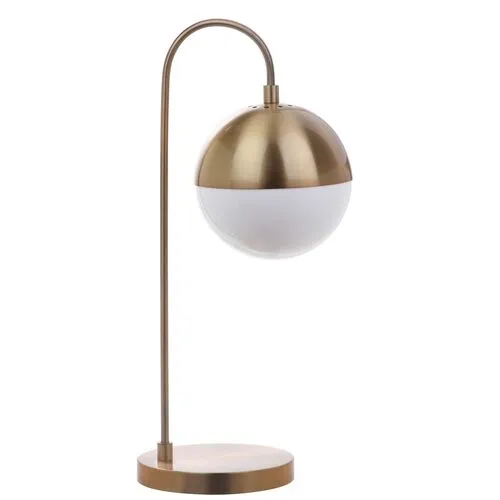 Morina Table Lamp - Brass/White