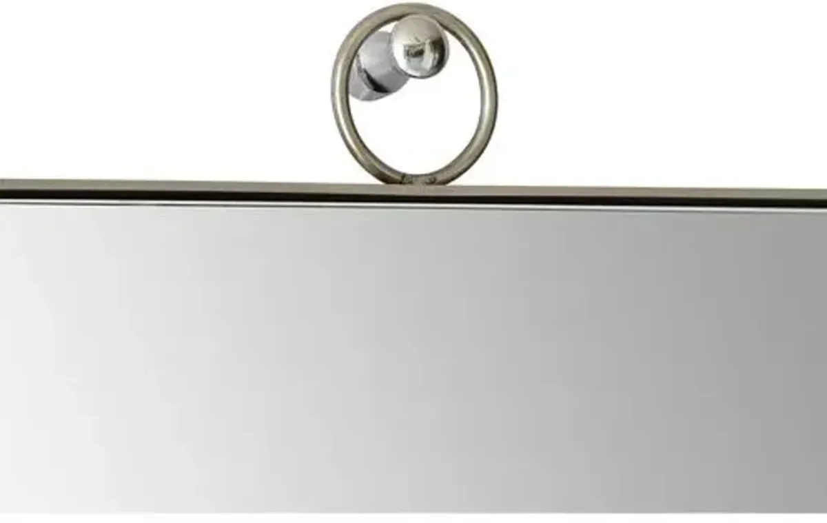 Filbert Floor Mirror - Silver