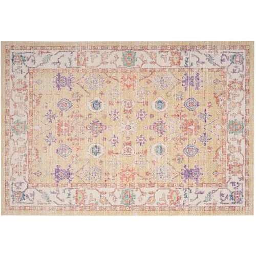 Oliviere Rug - Gold/Lavender - Purple - Purple