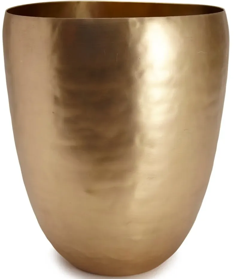 Nile Gold Wastebasket, Gold