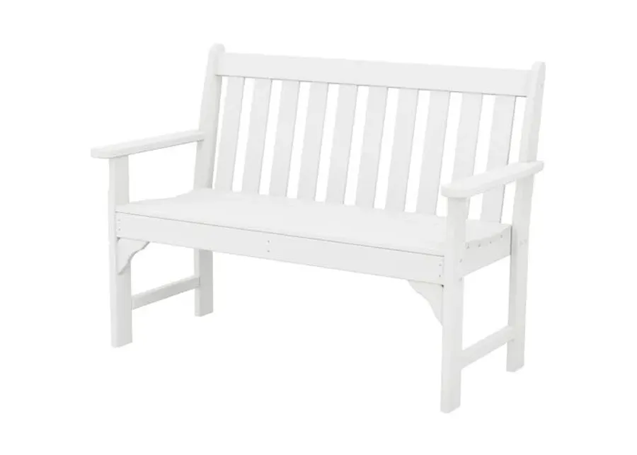 Vineyard Outdoor Bench - White