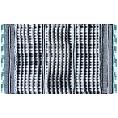 West Flat-Weave Rug - Turquoise - Blue - Blue