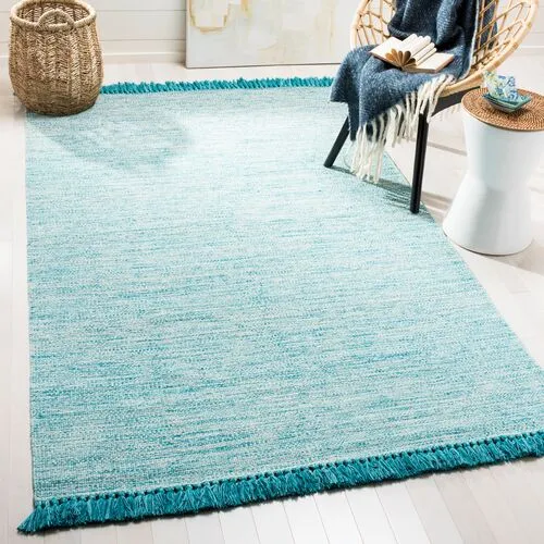 Pess Kids' Rug - Turquoise - Blue - Blue