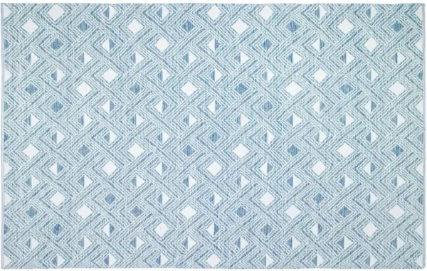 Jude Kids' Rug, Blue/Ivory