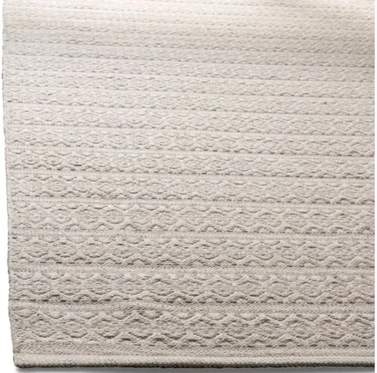 Tauk Flat-Weave Rug - Ivory/Gray - Gray