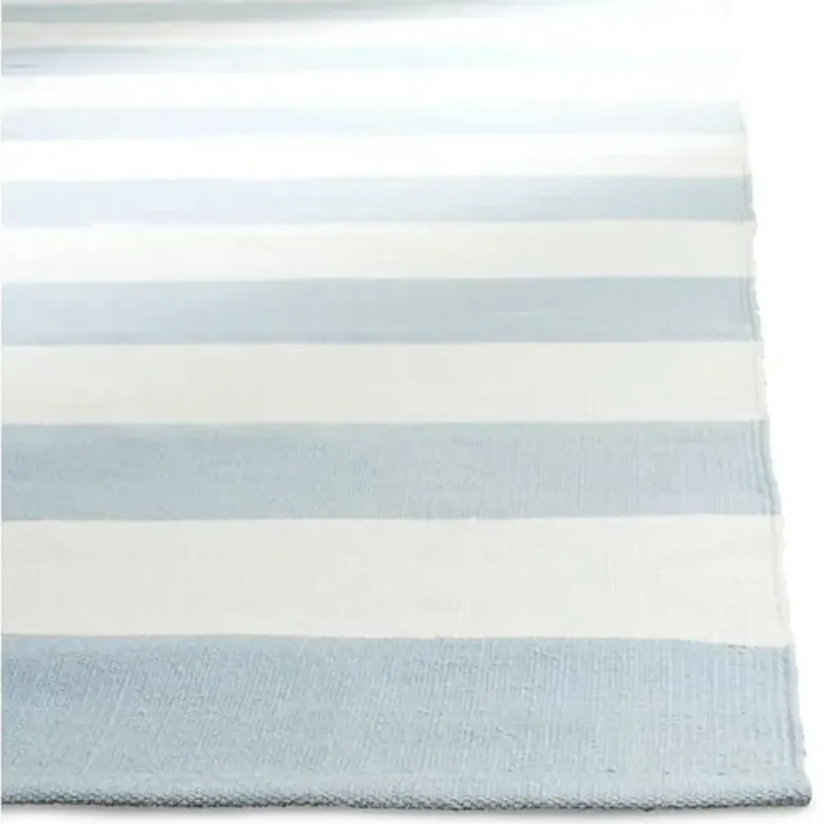 Severine Flat-Weave Rug - Sky Blue - Blue