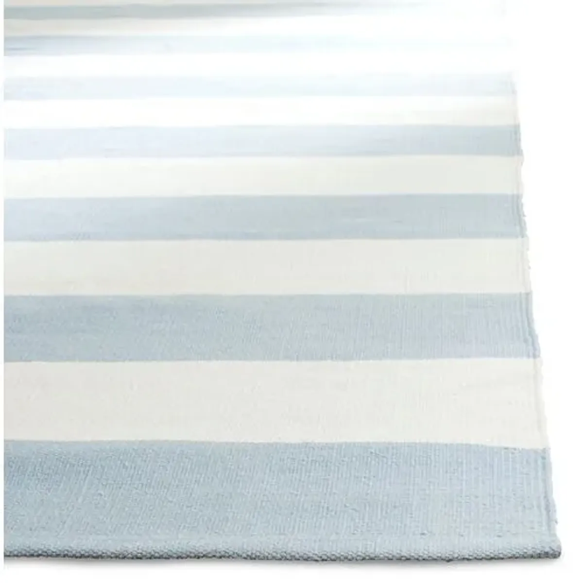 Severine Flat-Weave Rug - Sky Blue - Blue