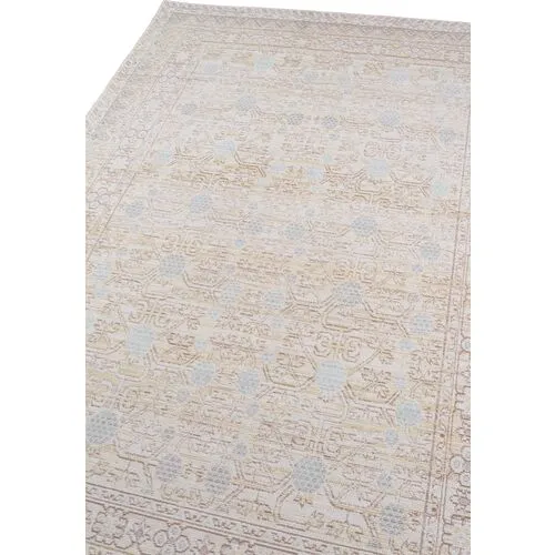 Isabella Rug - Ivory/Blue - Blue