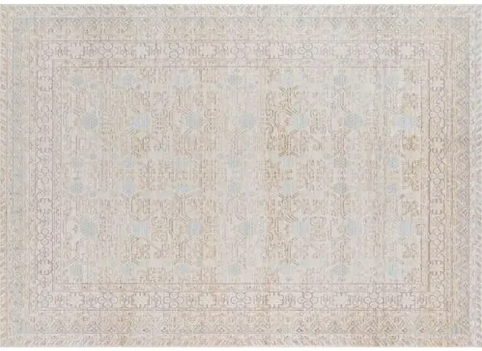 Isabella Rug - Ivory/Blue - Blue