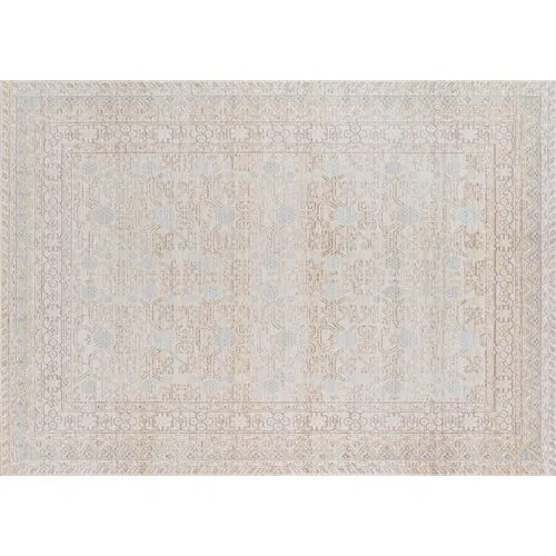 Isabella Rug - Ivory/Blue - Blue