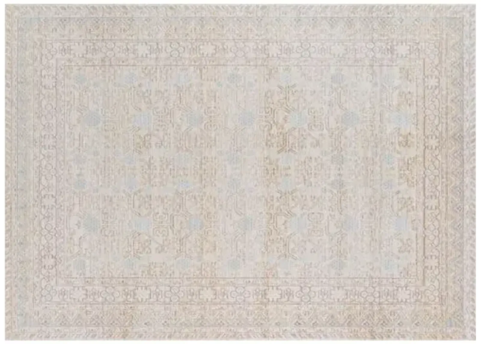 Isabella Rug - Ivory/Blue - Blue