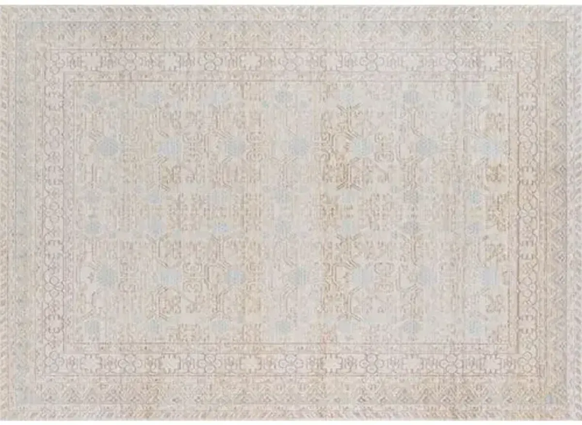 Isabella Rug - Ivory/Blue - Blue