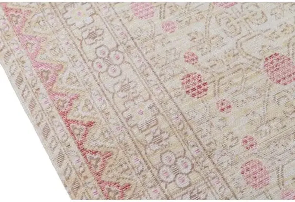 Isabella Rug - Ivory/Pink - Pink