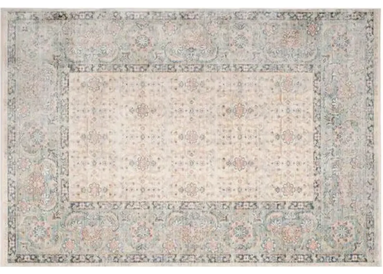 Naal Rug - Cream/Light Blue - Blue