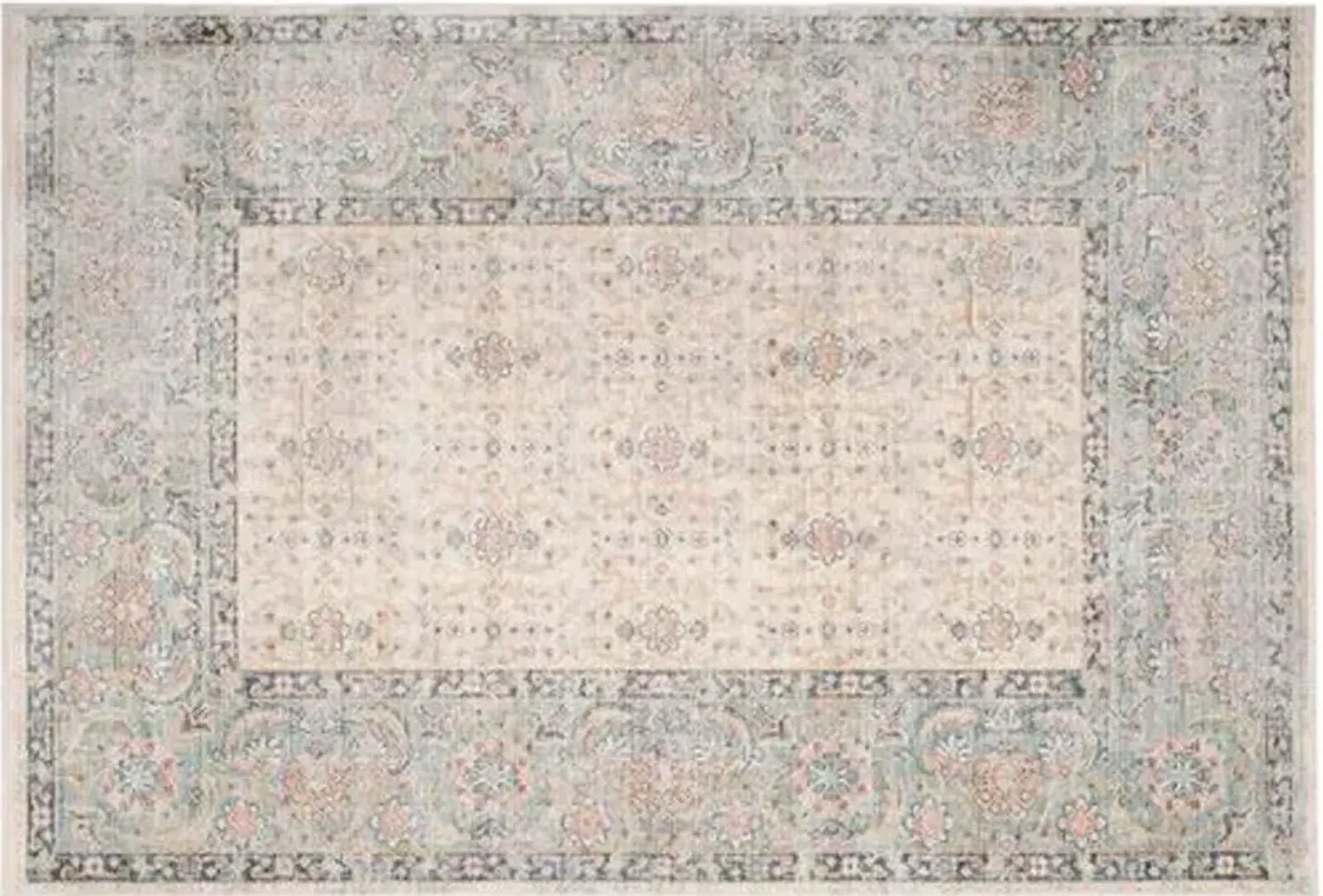 Naal Rug - Cream/Light Blue - Blue