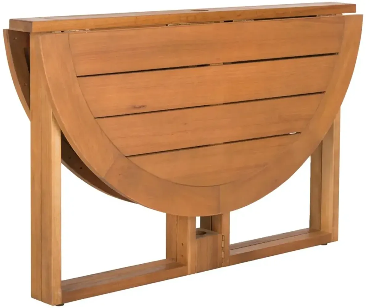 Sandy 47" Outdoor Foldable Dining Table, Natural