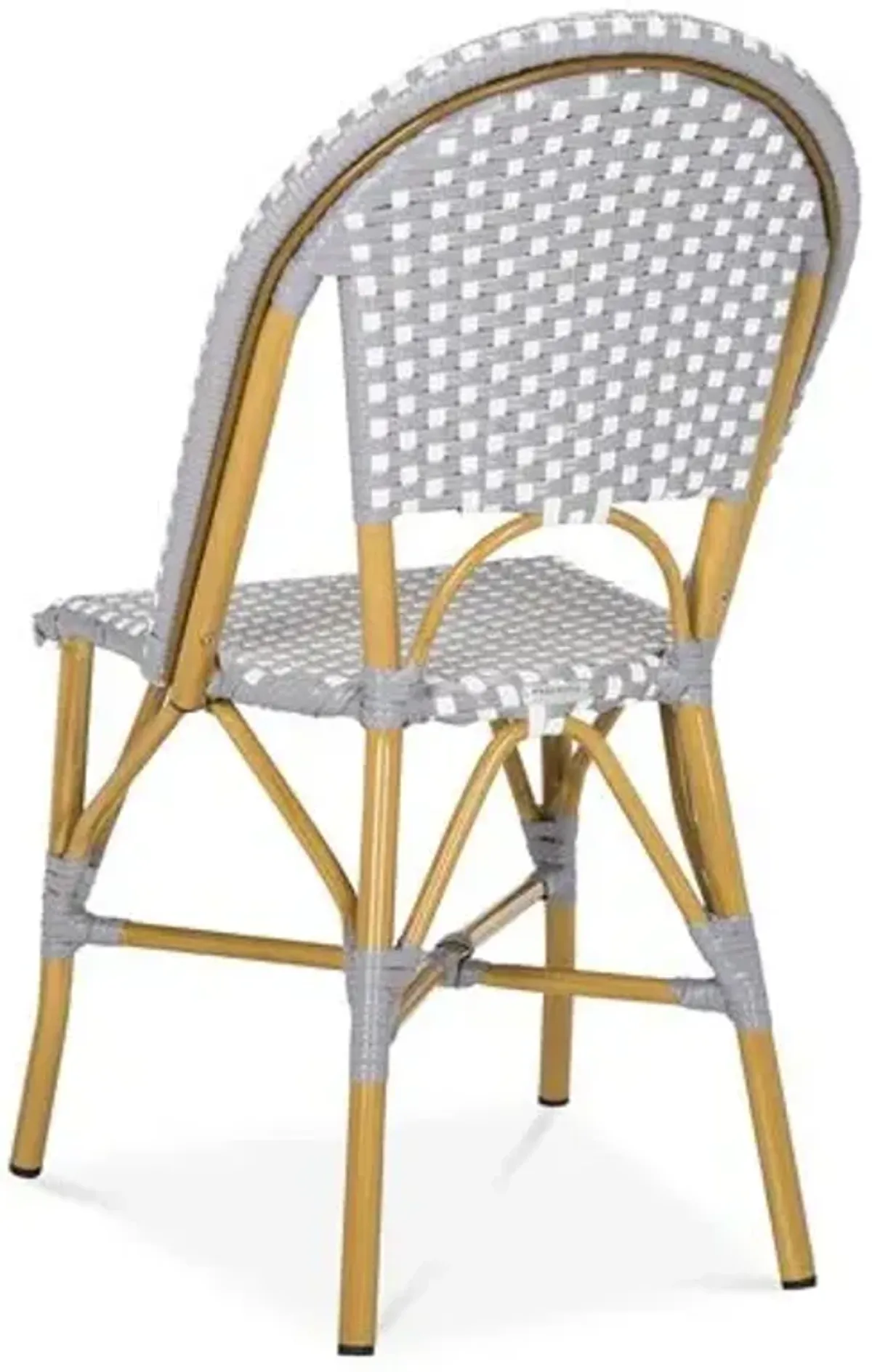 Set of 2 Salcha Outdoor Bistro Chairs - Gray