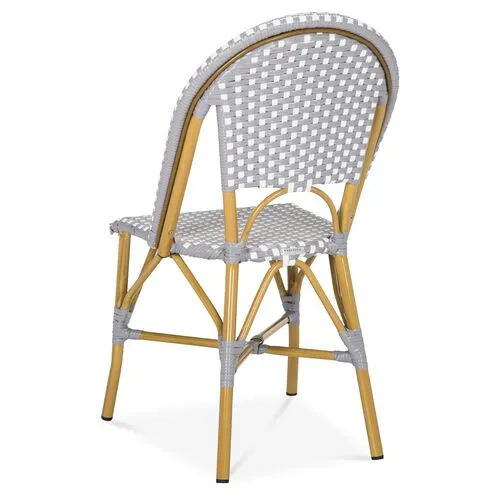 Set of 2 Salcha Outdoor Bistro Chairs - Gray