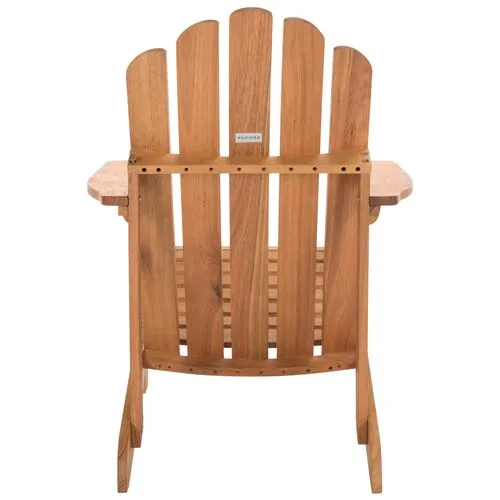 Sandy Outdoor Adirondack Chair - Natural - Brown
