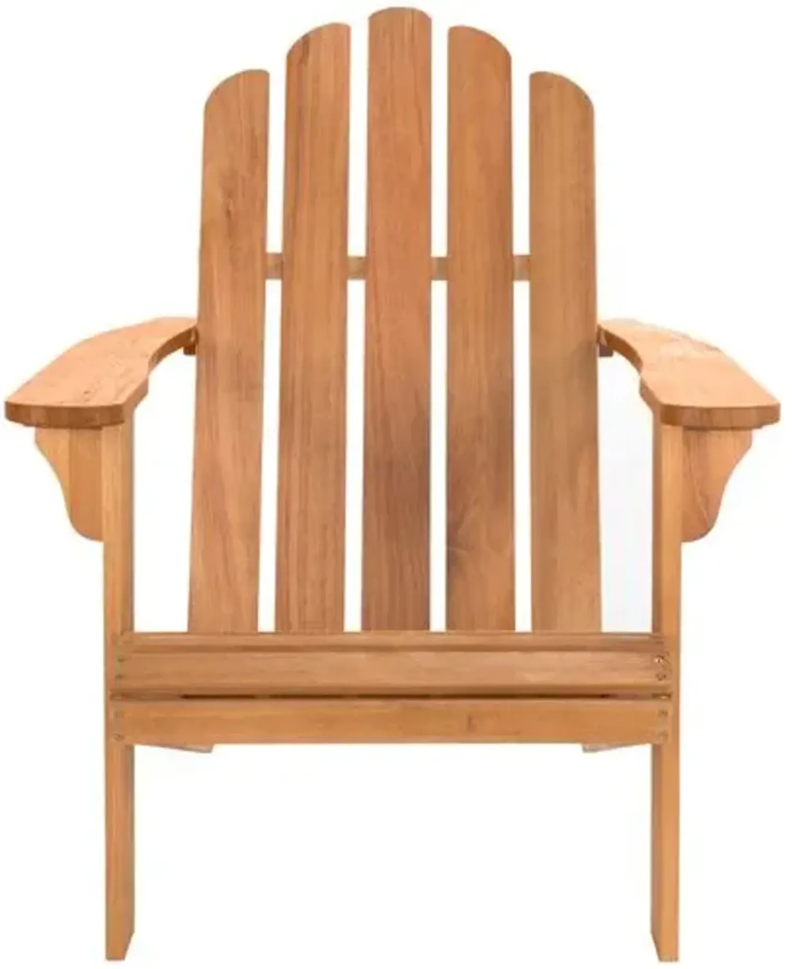 Sandy Outdoor Adirondack Chair - Natural - Brown