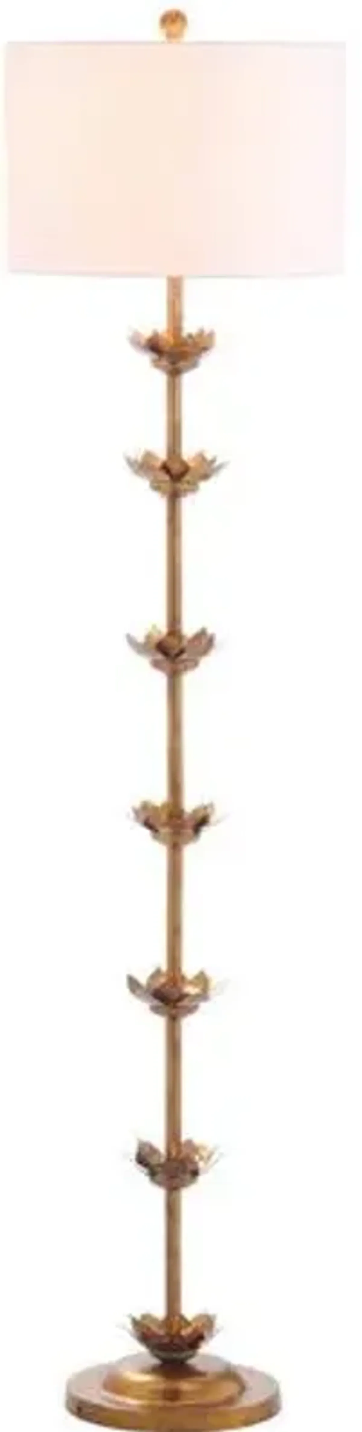 Claire Leaf Floor Lamp - Antique Gold