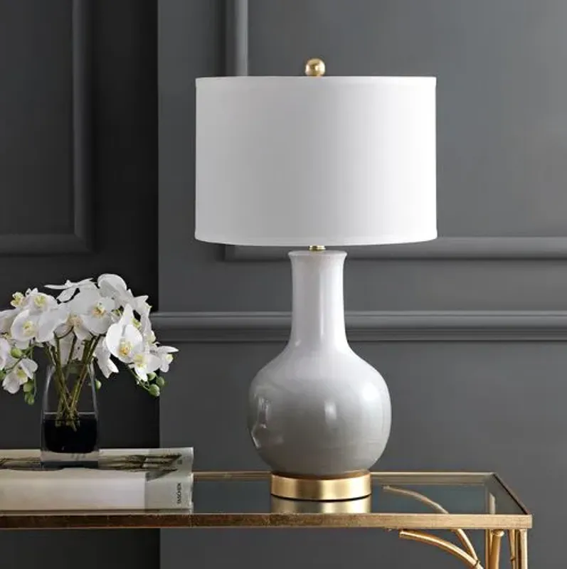 Alfie Ombré Table Lamp - Gray/White