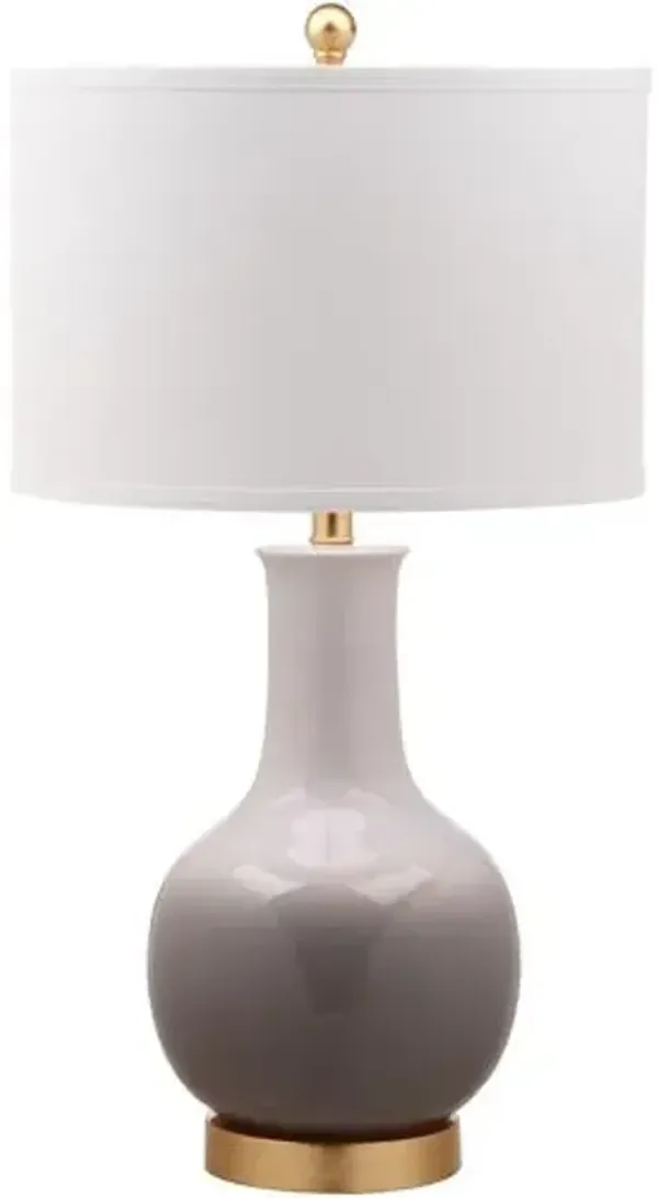 Alfie Ombré Table Lamp - Gray/White