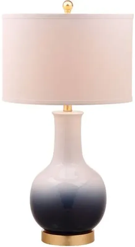 Alfie Ombré Table Lamp - Navy/White