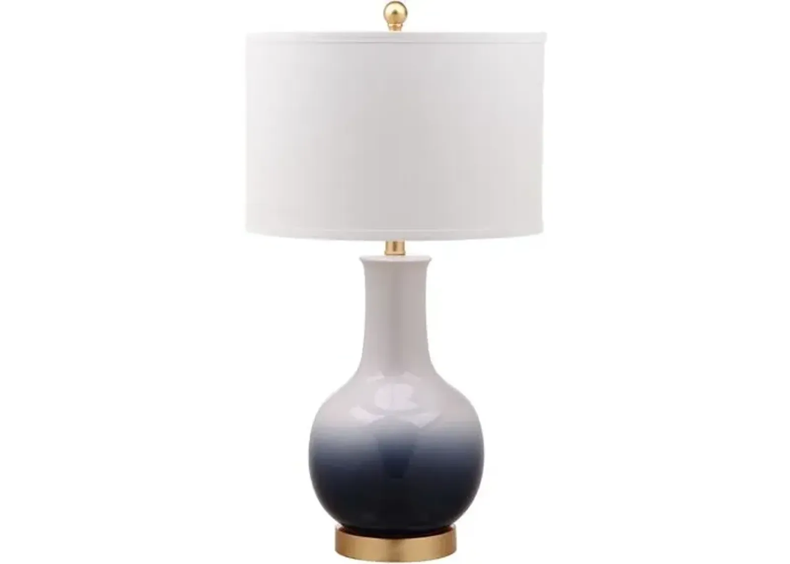 Alfie Ombré Table Lamp - Navy/White