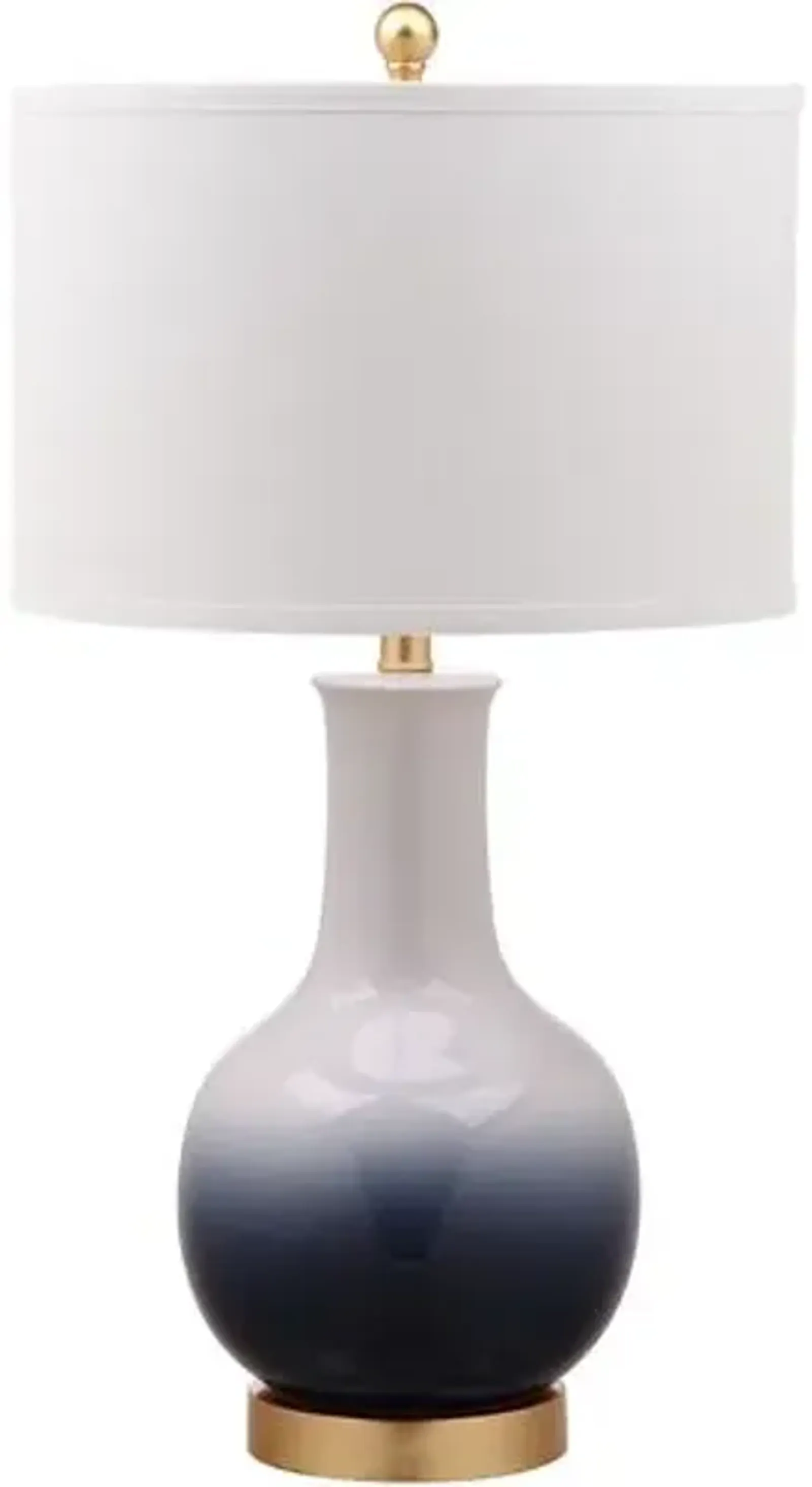 Alfie Ombré Table Lamp - Navy/White