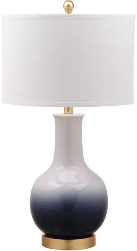 Alfie Ombré Table Lamp - Navy/White