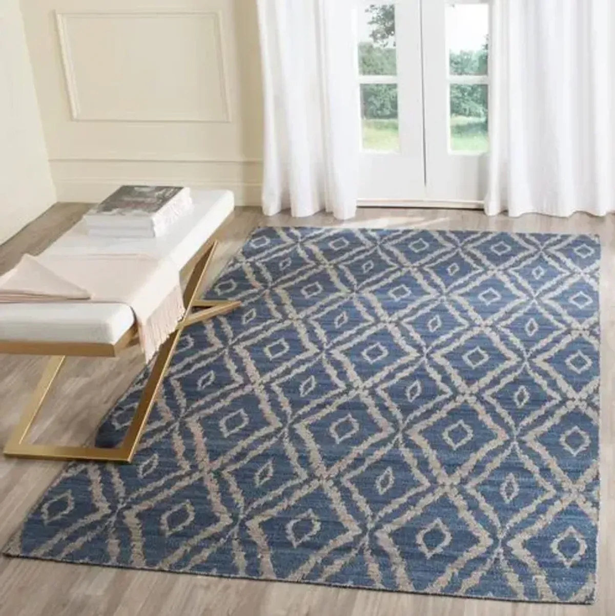 Luyi Kilim - Blue/Gray