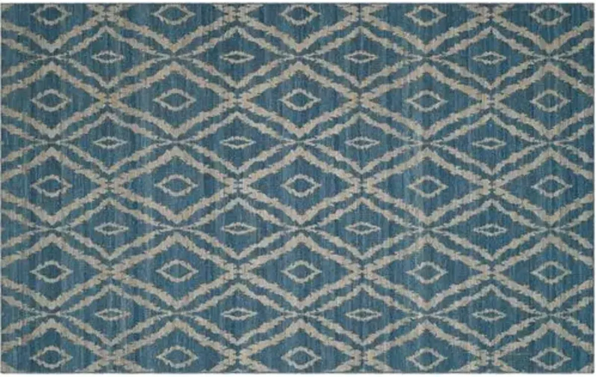 Luyi Kilim - Blue/Gray