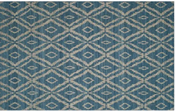 Luyi Kilim - Blue/Gray
