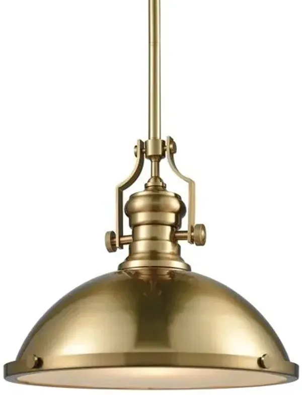 Cardona Pendant - Satin Brass - Gold