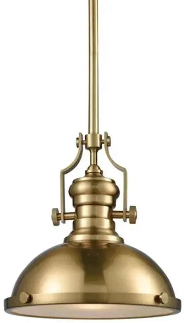 Cardona Pendant - Satin Brass - Gold