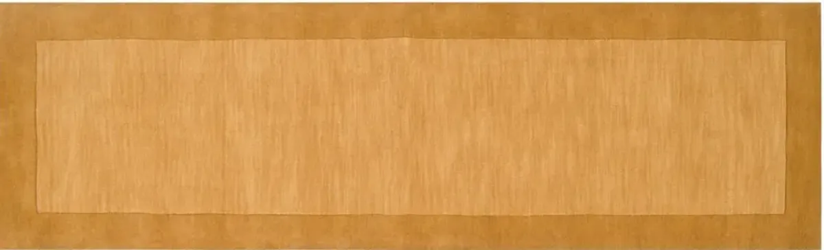 Lombard Rug - Dark Goldenrod - Handcrafted - Yellow - Yellow