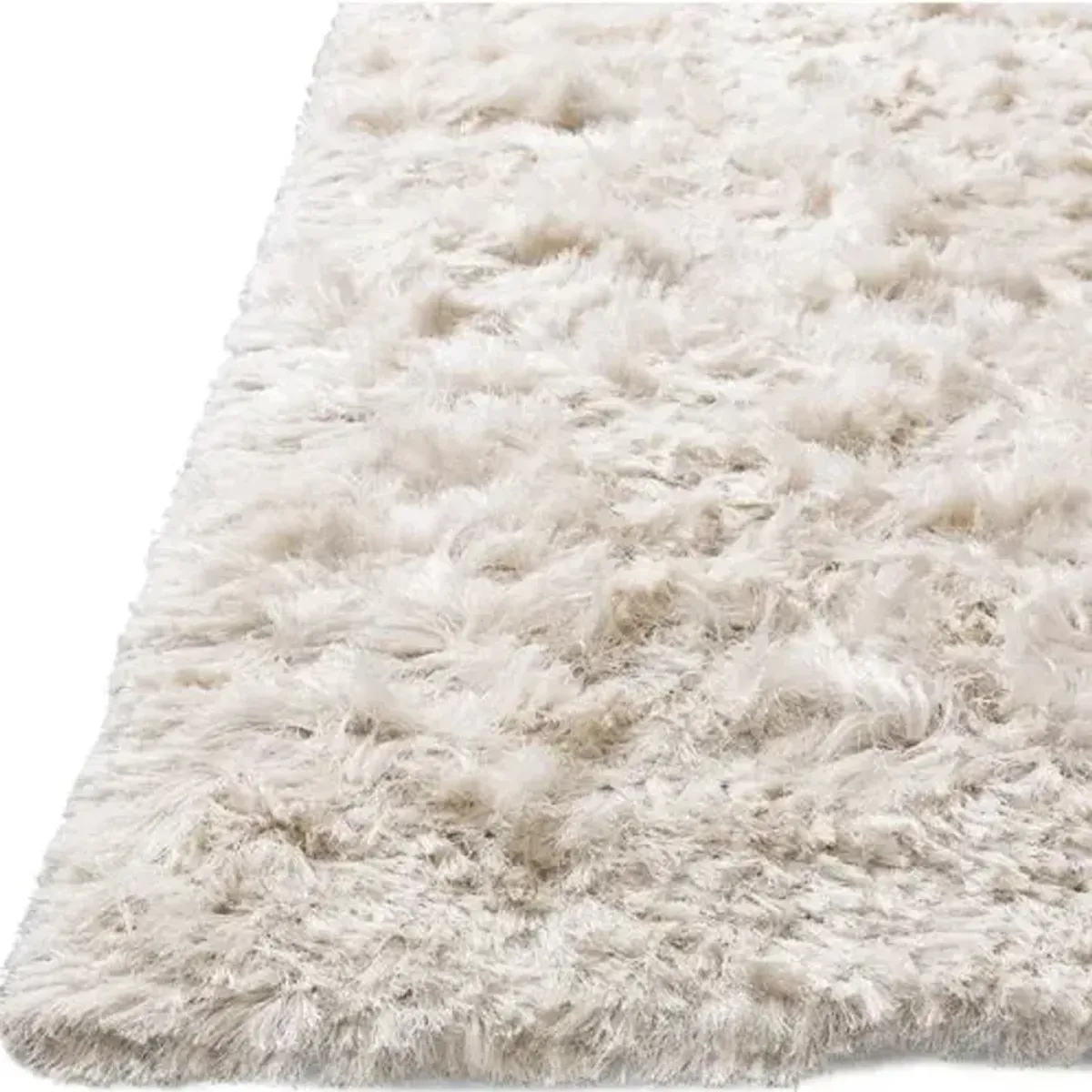 Aoide Shag Rug - Winter White - Ivory - Ivory