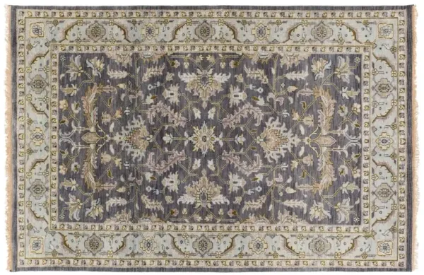 Durden Rug - Charcoal/Sky Blue - Gray - Gray