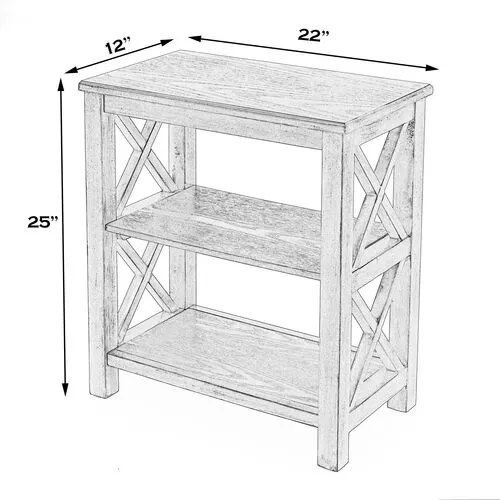 Minson Bookcase - White