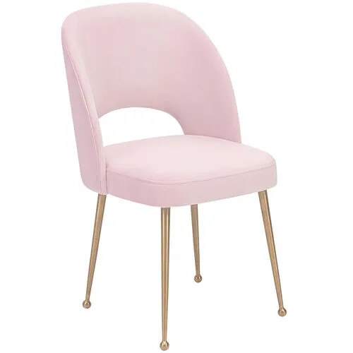 Lennon Side Chair - Blush - Pink