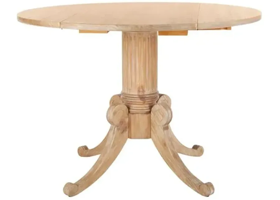 Jacquelyn Drop-Leaf Dining Table - Rustic Natural