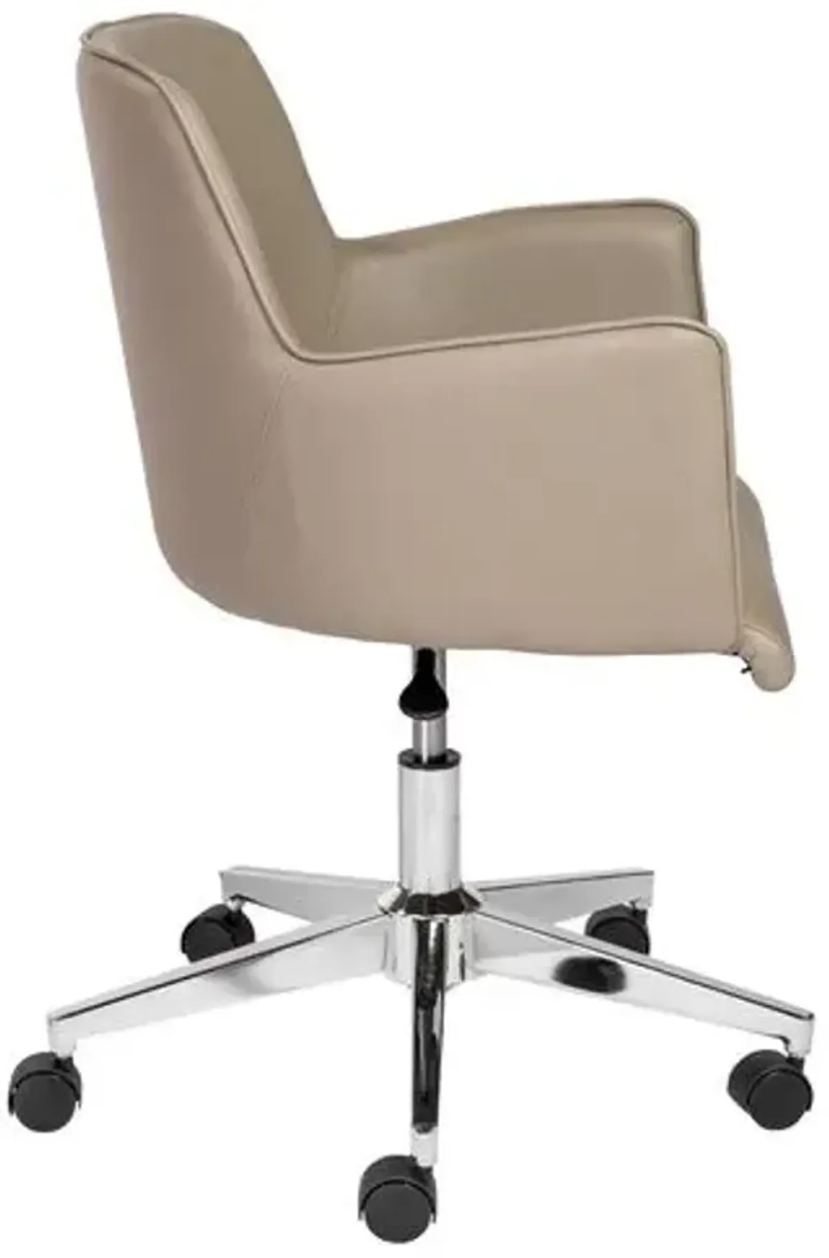 Sonny Leatherette Office Chair - Taupe - Brown