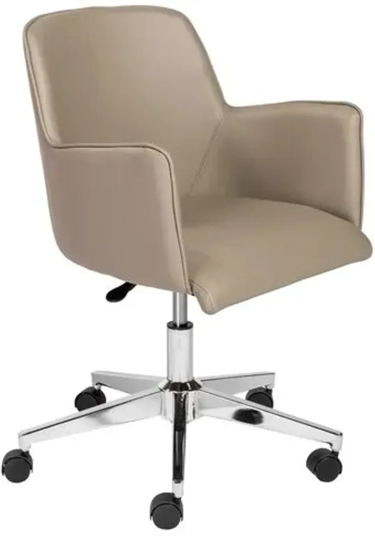 Sonny Leatherette Office Chair - Taupe - Brown