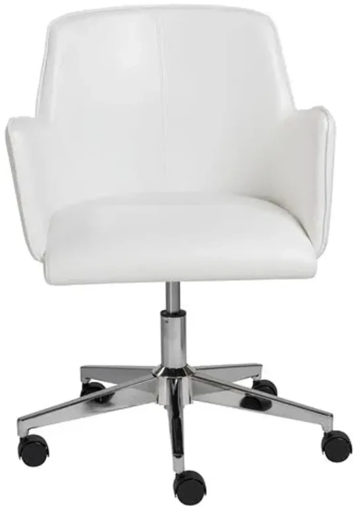 Sonny Leatherette Office Chair - White