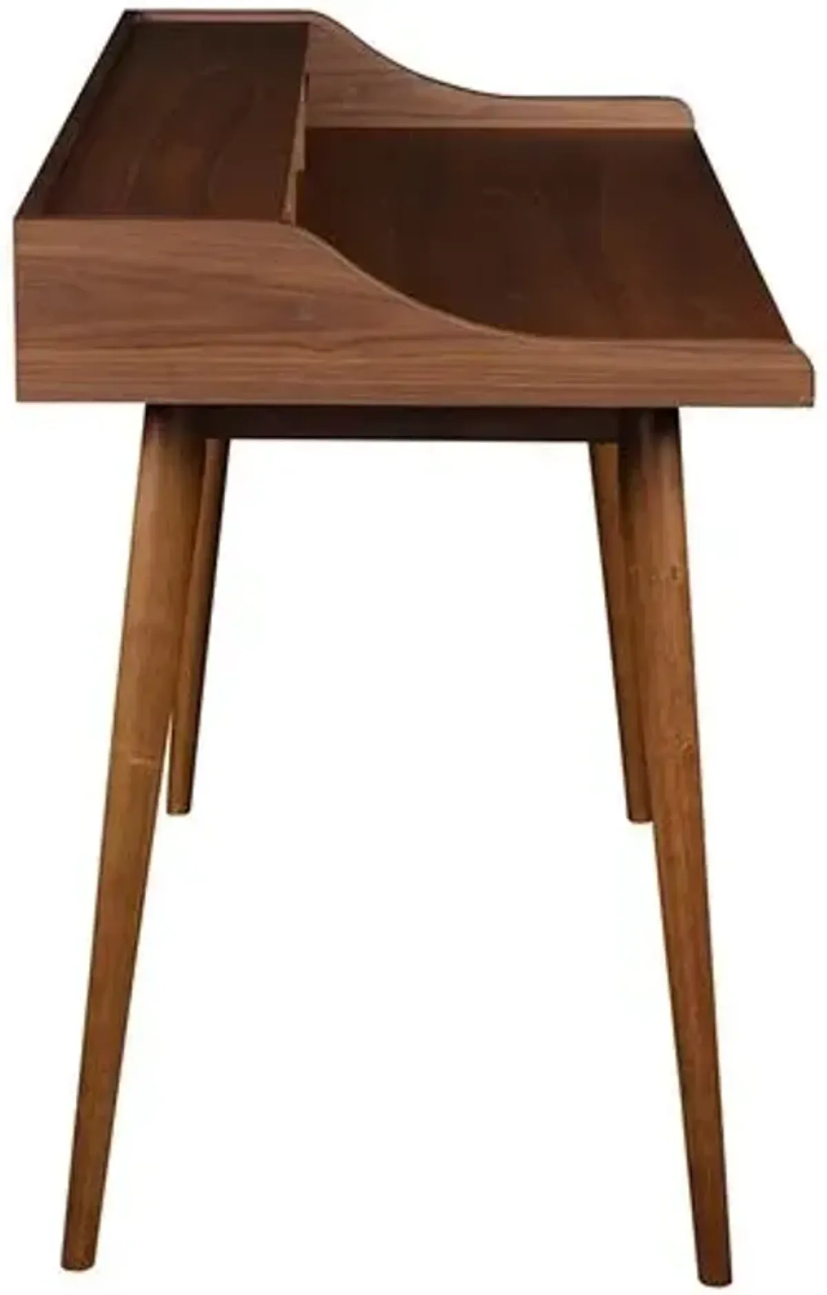 Reginald Desk - Walnut - Brown