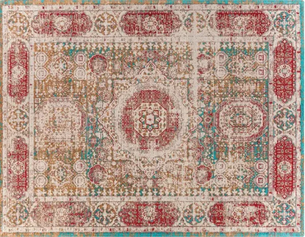 Amsterdam Rug - Mustard/Red - Red