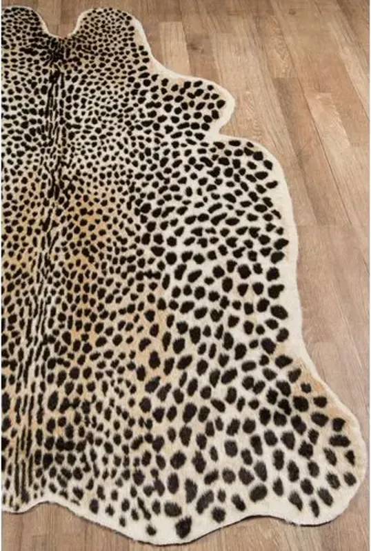 5'x8' Acadia Cheetah Faux-Hide Rug - Brown - Erin Gates - Beige - Beige