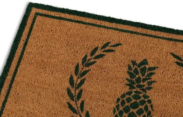 1'6"x2'6" Pineapple Doormat - Green - Erin Gates